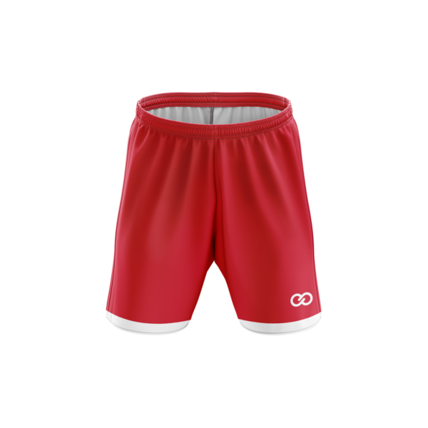 Custom Soccer Shorts | Buy Red Soccer Shorts Online | Red and White Soccer Shorts | Wooter Apparel