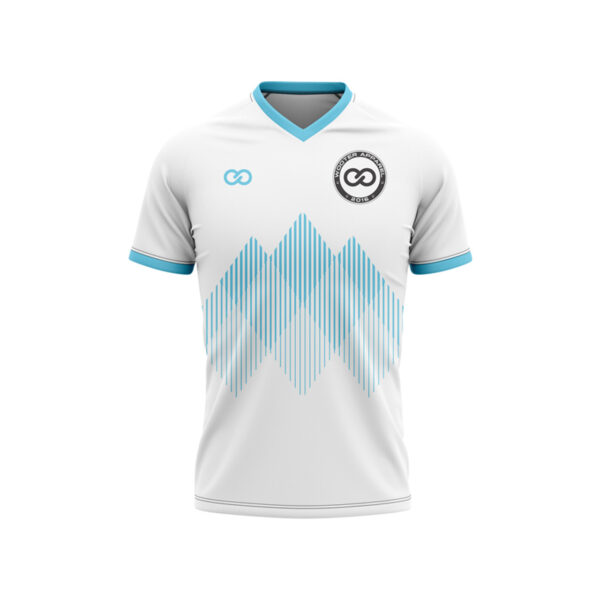 Diamonds Custom Soccer Jersey | White and Blue Soccer Jersey | Buy Soccer Jerseys Online | Wooter
